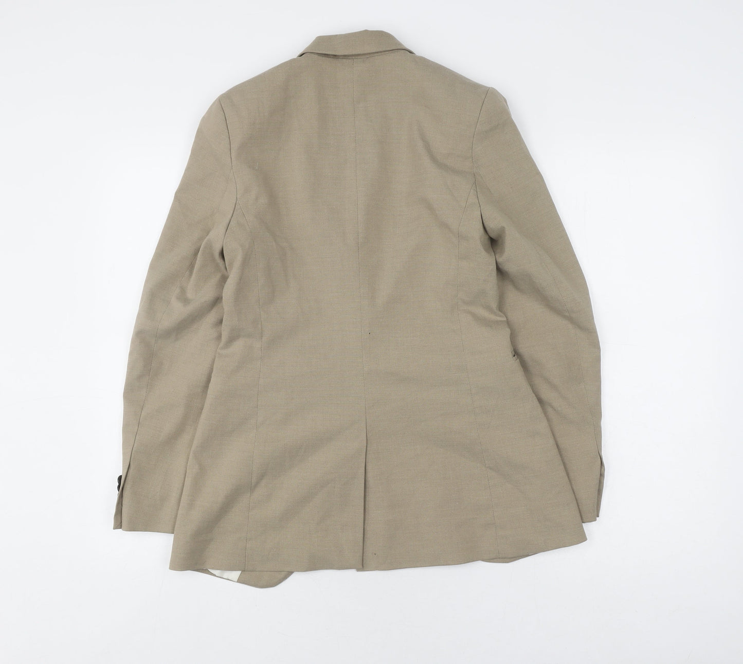 H&M Women's Beige Trouser Suit Jacket Size 6