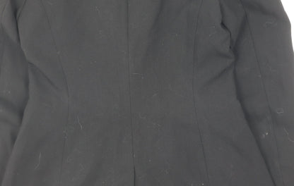 H&M Women's Black Suit Jacket Size 6 Notch Lapel