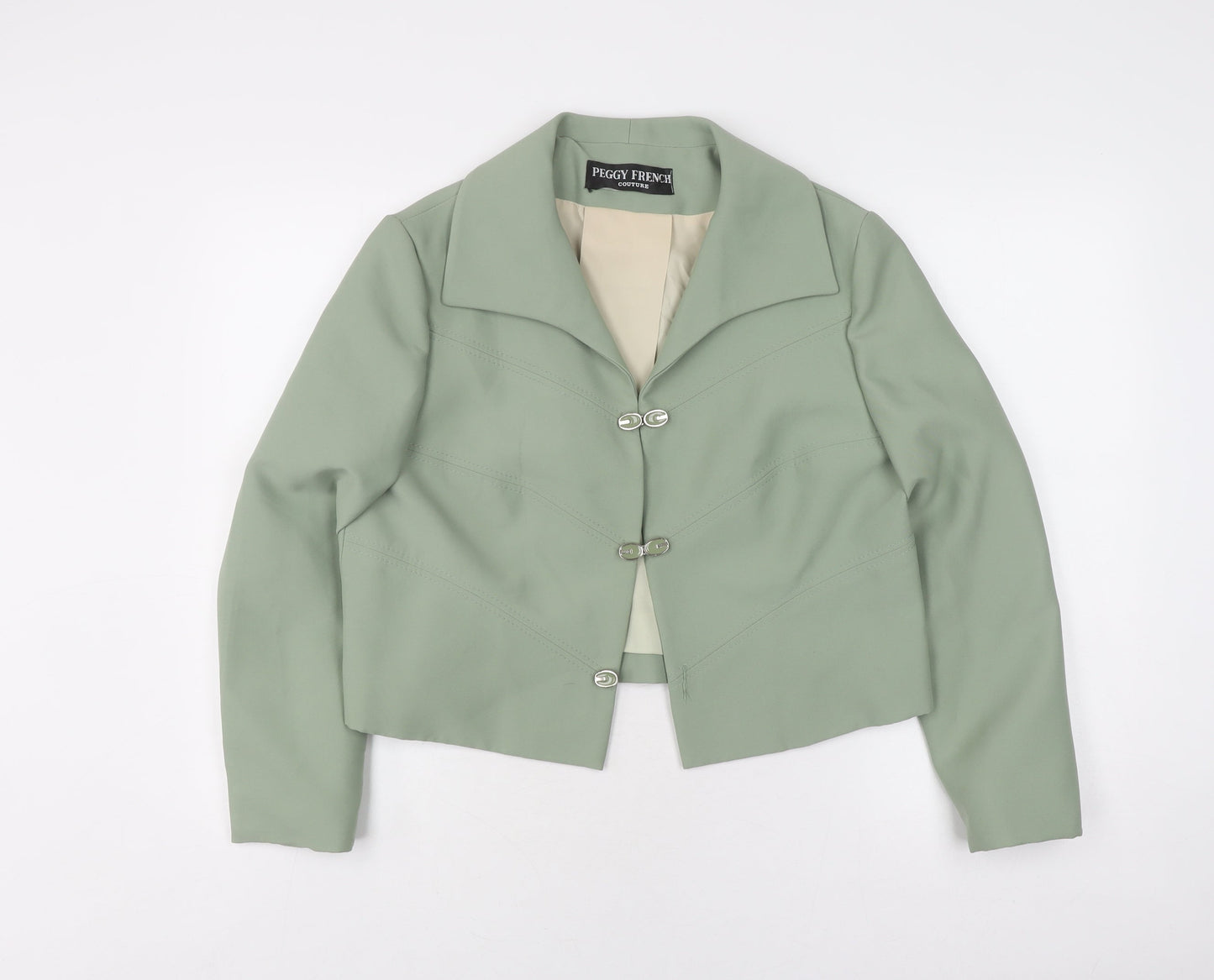 Peggy French Couture Women's Green Blazer, Size 18