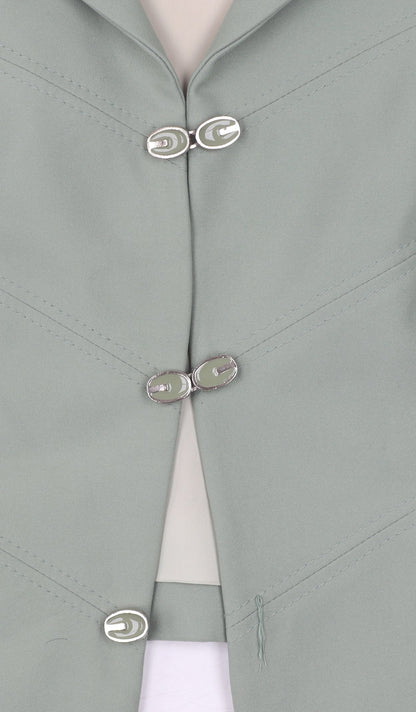 Peggy French Couture Women's Green Blazer, Size 18