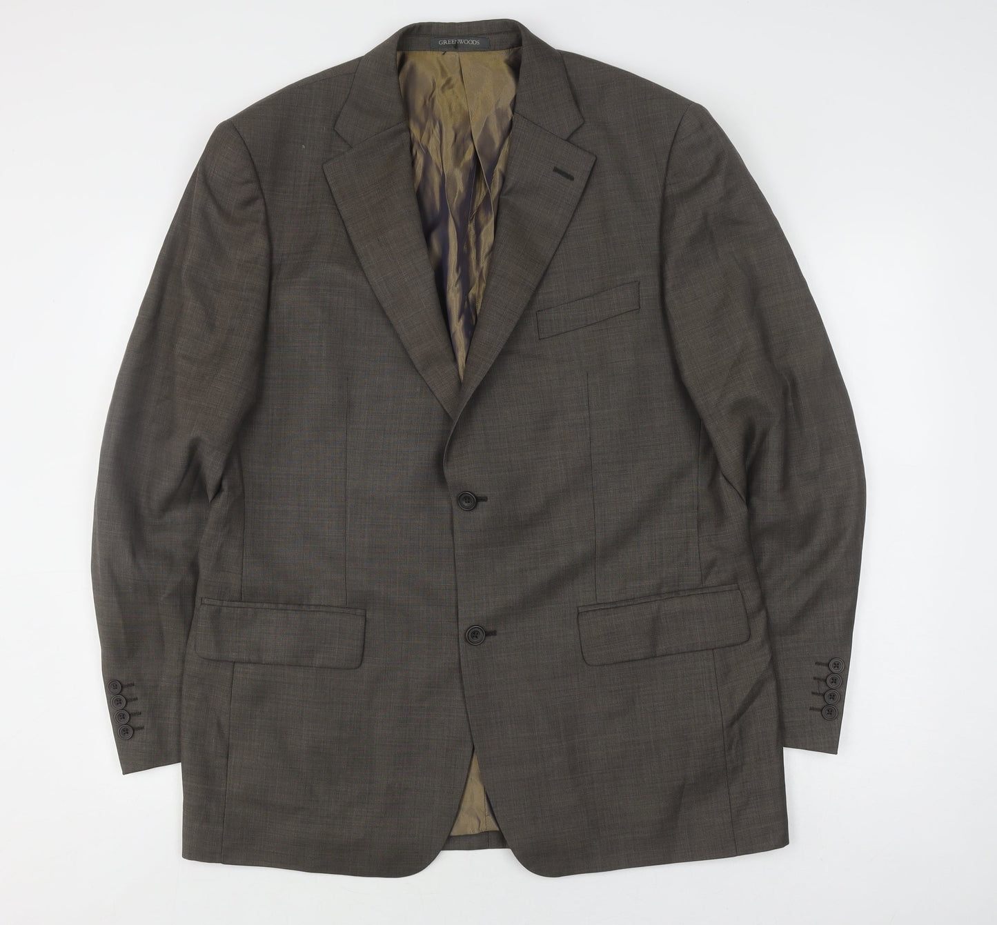 Mens UK Size 42 Greenwoods Regular Brown Suit Jacket