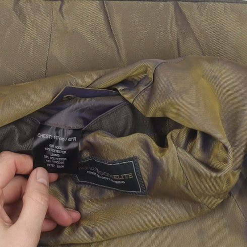 Mens UK Size 42 Greenwoods Regular Brown Suit Jacket