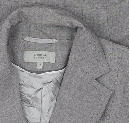 Marks and Spencer Women's Grey Blazer Size 14