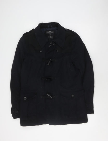 Mens UK Size S NEXT Black Duffle Coat