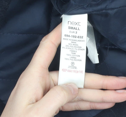 Mens UK Size S NEXT Black Duffle Coat