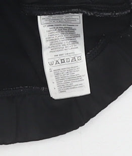 Close-up detail of adidas boys’ black track jacket, size 13, athletic fit
