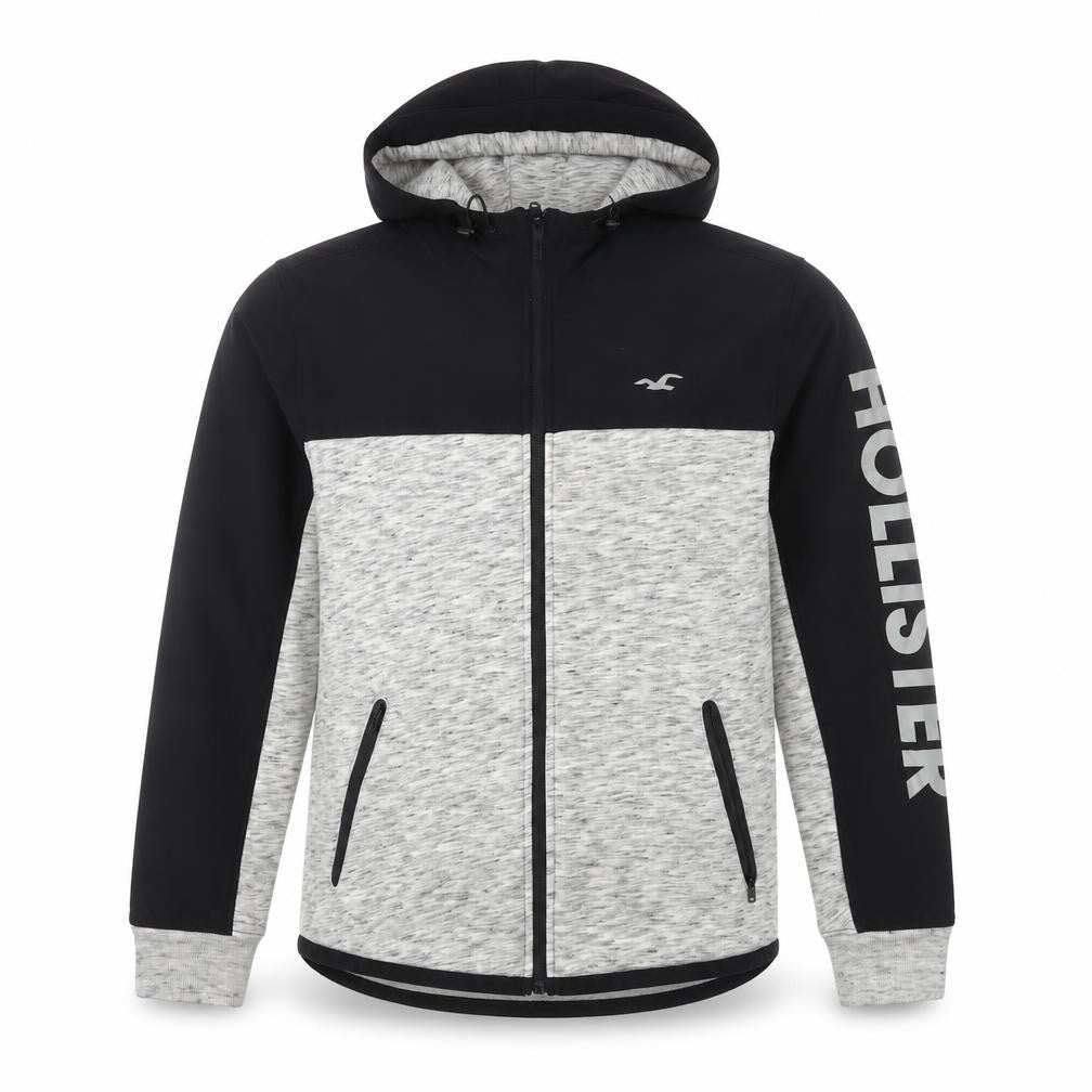 Mens UK Size S Hollister Grey Windbreaker Coat