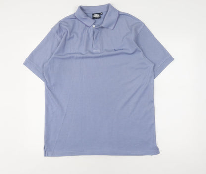 Weird Fish Men's Blue Polo Shirt L Short Sleeve