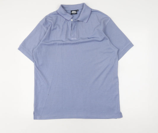 Weird Fish Men's Blue Polo Shirt L Short Sleeve