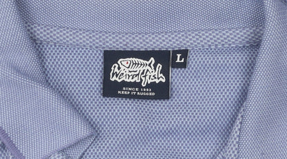 Weird Fish Men's Blue Polo Shirt L Short Sleeve