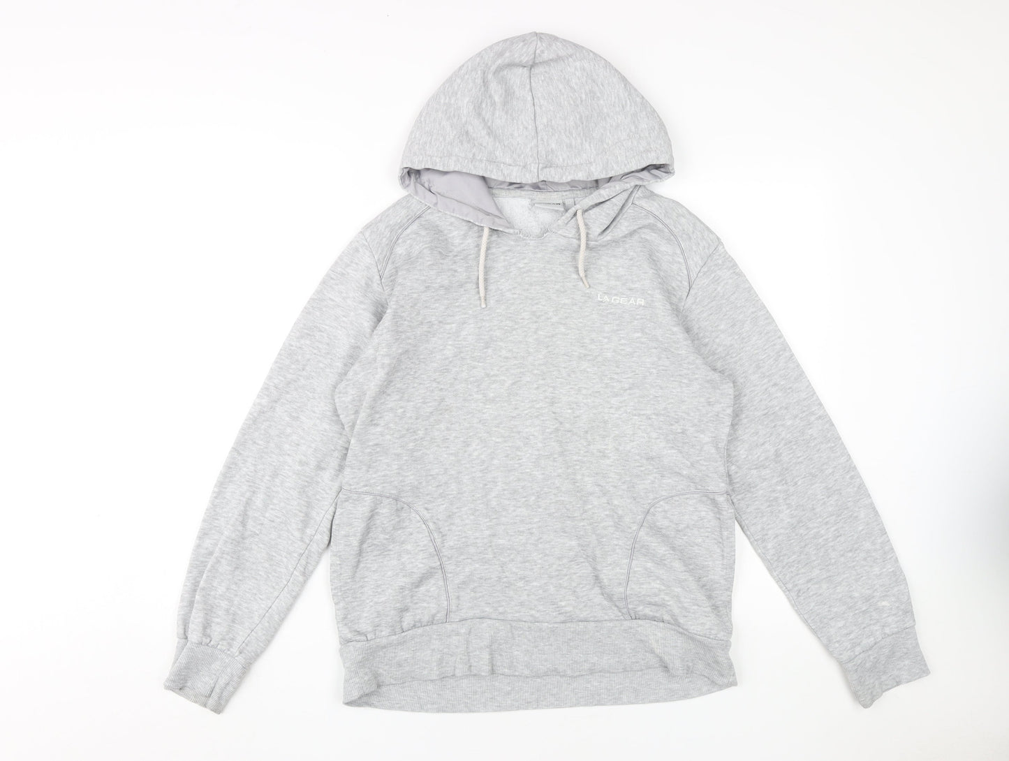 Womens UK Size 12 LA Gear Grey Pullover Hoodie