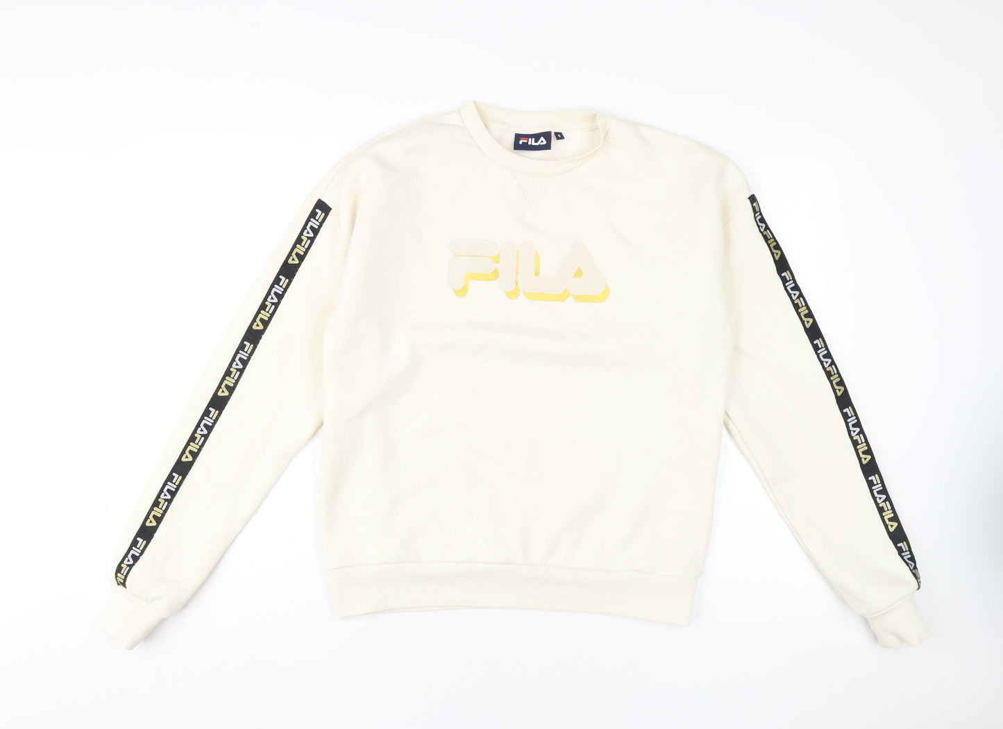Fila Unisex Ivory Pullover Sweatshirt S Casual