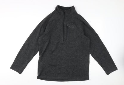 Mens UK Size M Peter Storm Black 1/2 Zip Sweatshirt