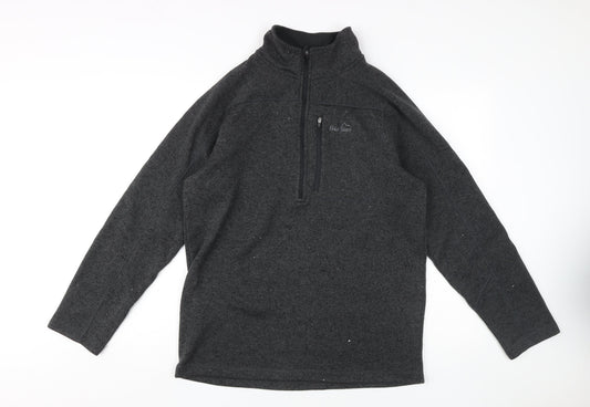 Mens UK Size M Peter Storm Black 1/2 Zip Sweatshirt