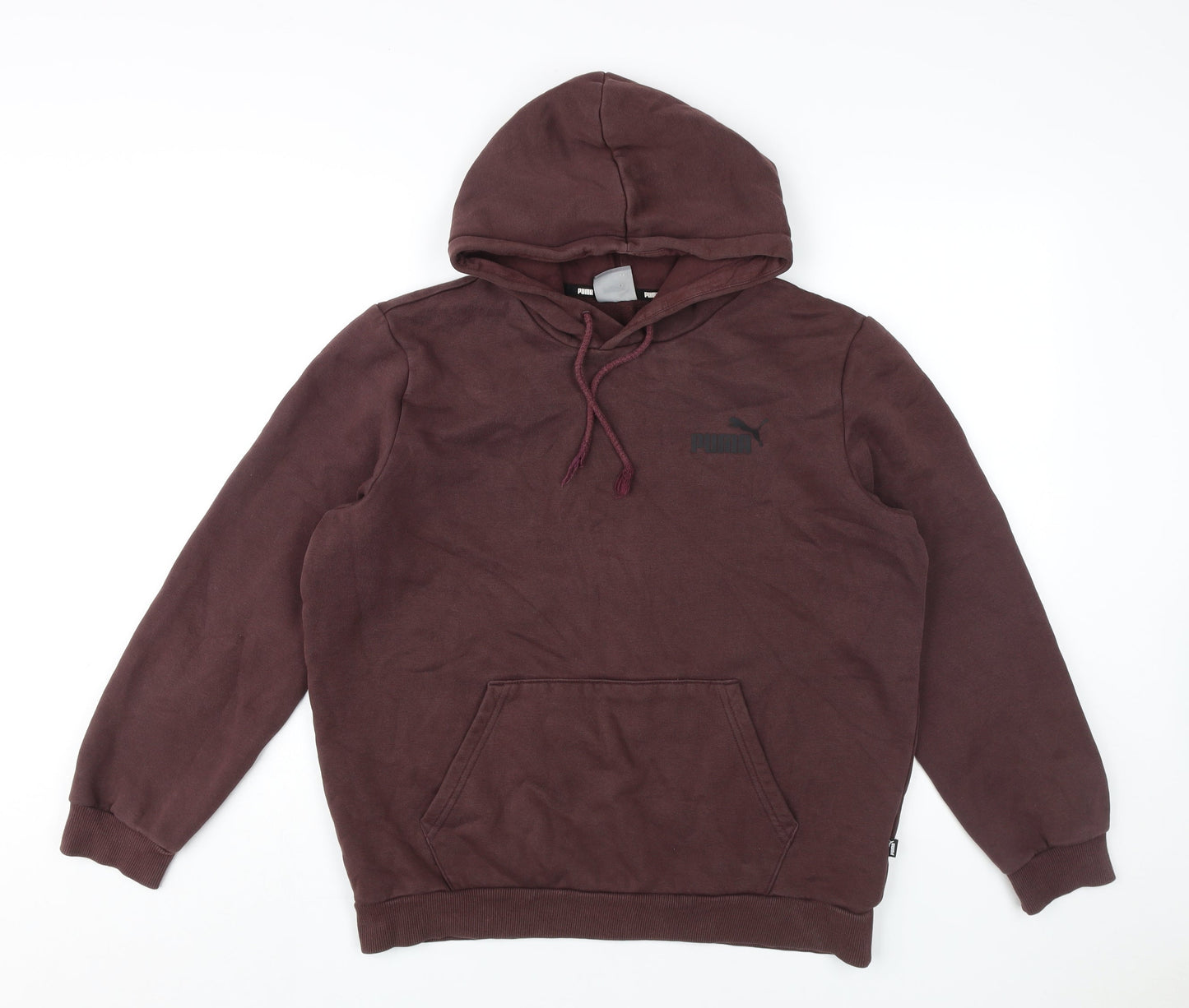 Mens UK Size M PUMA Brown Pullover Hoodie