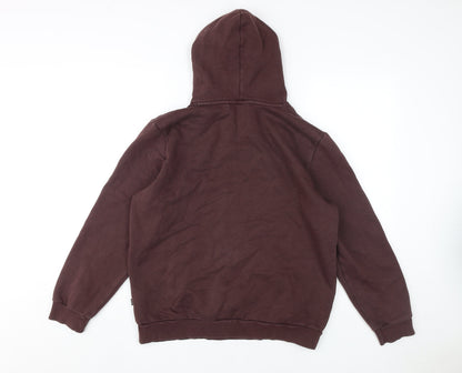 Mens UK Size M PUMA Brown Pullover Hoodie