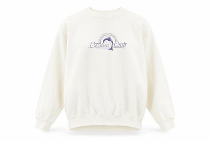 Front view of David Allan unisex ivory pullover sweatshirt m