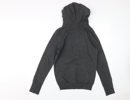 Womens UK Size S Superdry Grey Pullover Hoodie