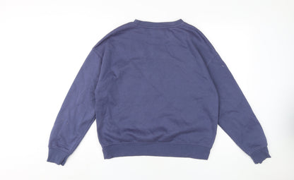Womens UK Size 8 Disney Blue Pullover Sweatshirt