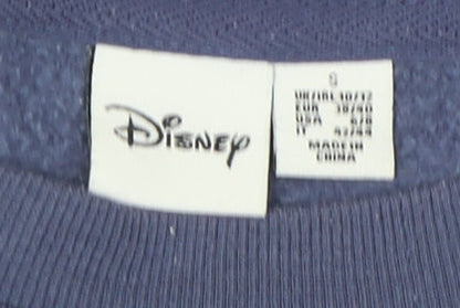 Womens UK Size 8 Disney Blue Pullover Sweatshirt