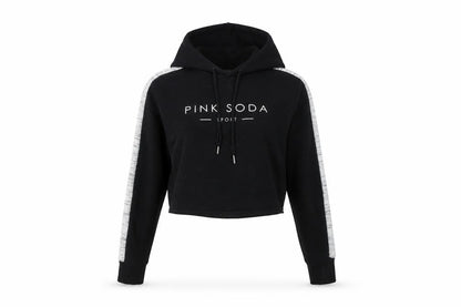 Pink Soda Sport Women’s Black Pullover Hoodie Size 8