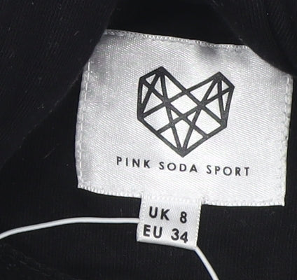 Pink Soda Sport Women’s Black Pullover Hoodie Size 8