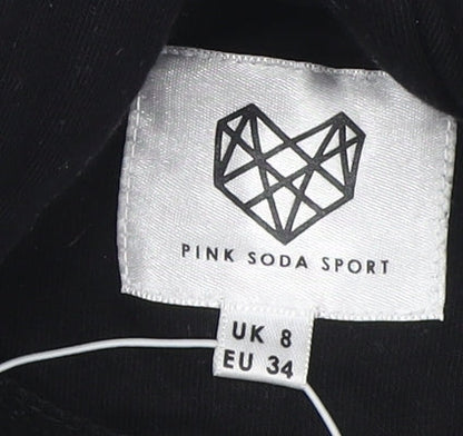 Pink Soda Sport Women’s Black Pullover Hoodie Size 8