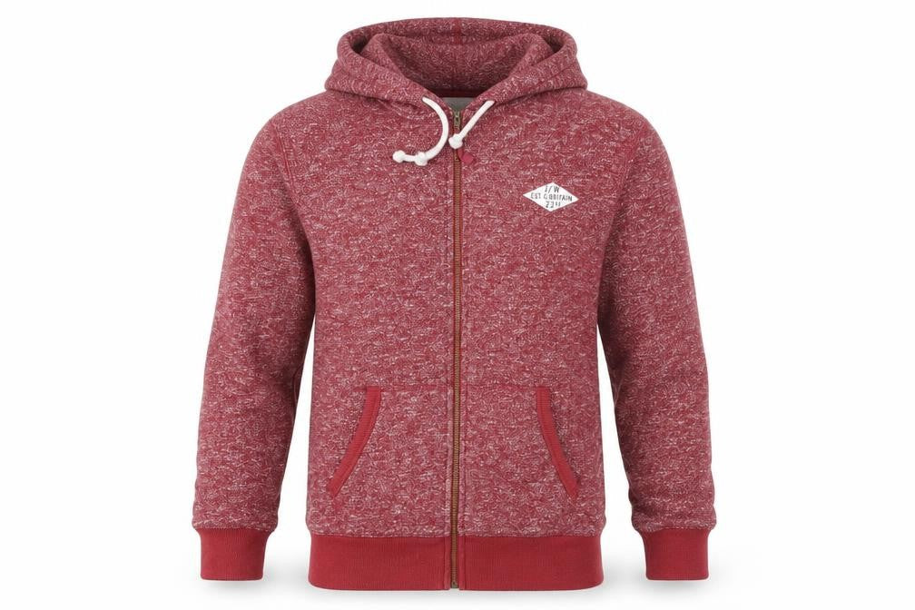 Mens UK Size S Jack Wills Red Full Zip Hoodie