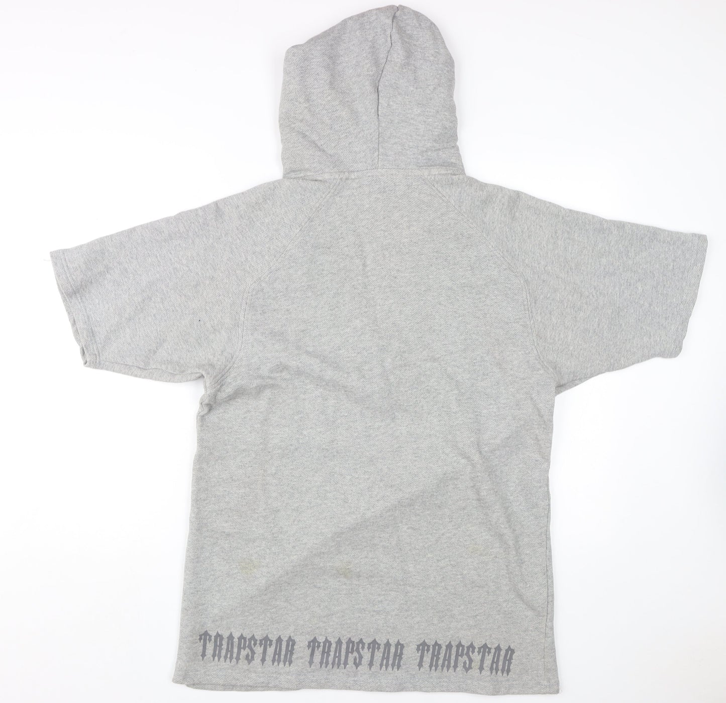 Trapstar Grey Hooded Pullover for Men, Size M