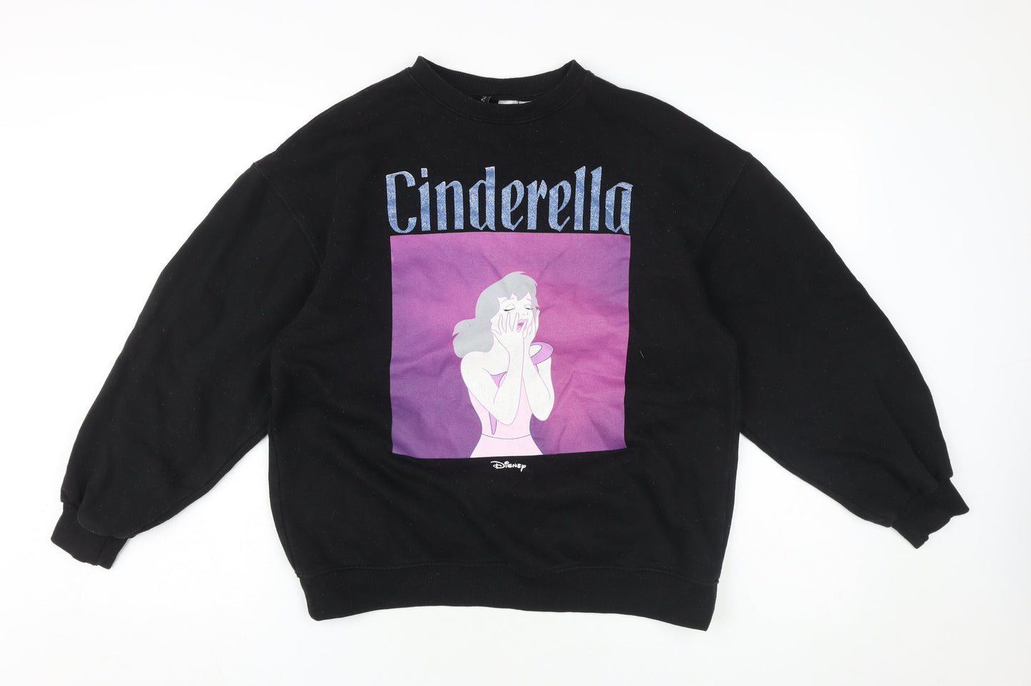 Disney Black XS Women Cinderella Graphic Sweatshirt