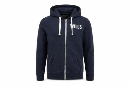 Mens UK Size XS Jack Wills Blue Full Zip Hoodie