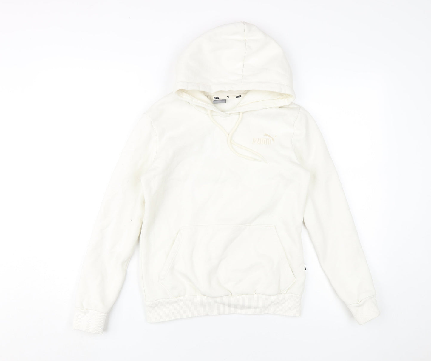 Womens UK Size XS PUMA Ivory Pullover Hoodie