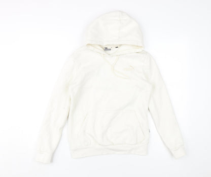Womens UK Size XS PUMA Ivory Pullover Hoodie