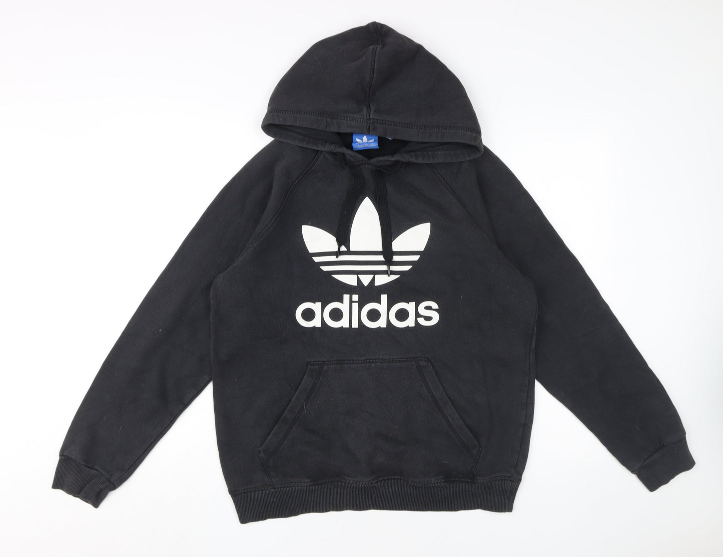 Adidas Men's Black Medium Pullover Hoodie with Logo
