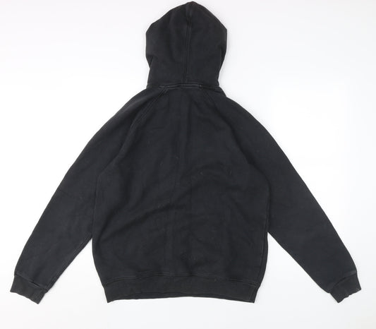 Adidas Men's Black Medium Pullover Hoodie with Logo