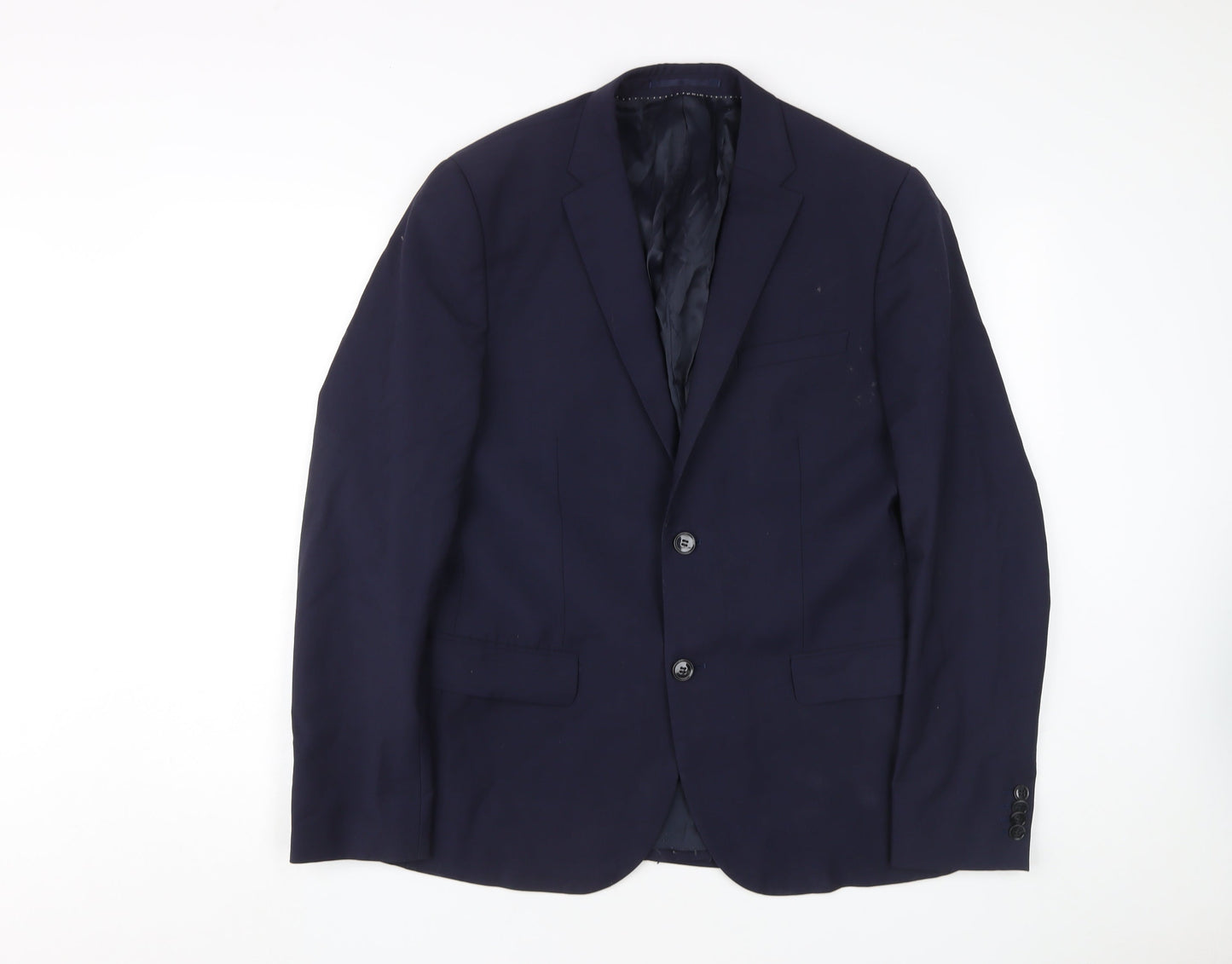 Mens UK Size 40 H&M Regular Blue Suit Jacket