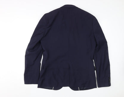 Mens UK Size 40 H&M Regular Blue Suit Jacket
