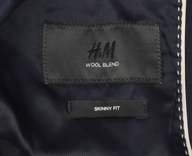 Mens UK Size 40 H&M Regular Blue Suit Jacket