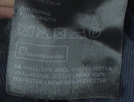 Mens UK Size 40 H&M Regular Blue Suit Jacket