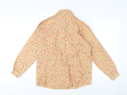 GAP Women's Floral Button-Up Shirt Multicoloured S