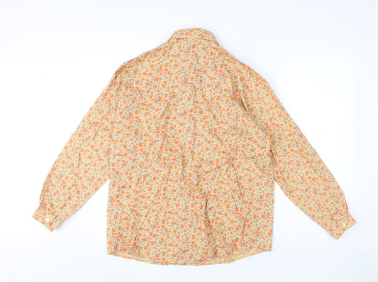 GAP Women's Floral Button-Up Shirt Multicoloured S