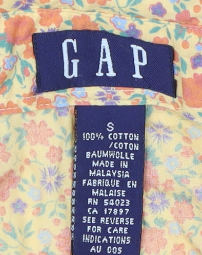 GAP Women's Floral Button-Up Shirt Multicoloured S