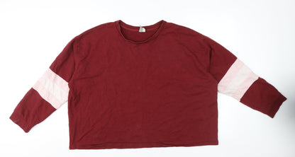 Womens UK Size 22 ASOS Red Pullover Sweatshirt