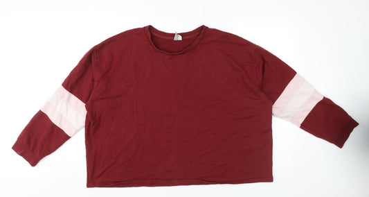 Womens UK Size 22 ASOS Red Pullover Sweatshirt