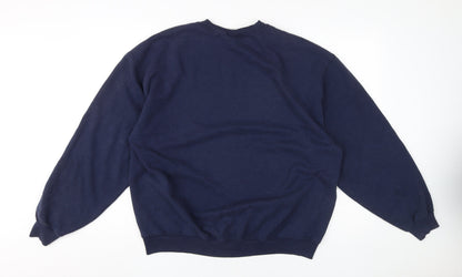 Womens UK Size XL Hard Rock Cafe Blue Pullover Sweatshirt