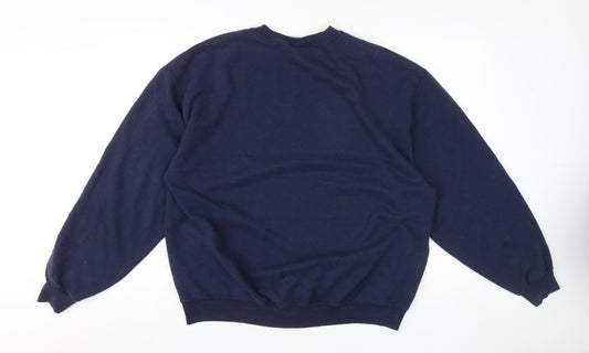 Womens UK Size XL Hard Rock Cafe Blue Pullover Sweatshirt