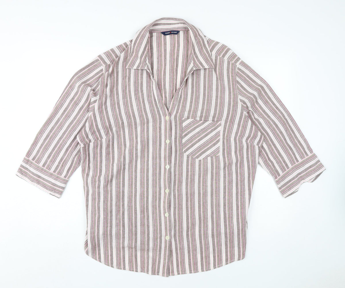 East Coast Women's Multicoloured Button-Up Shirt