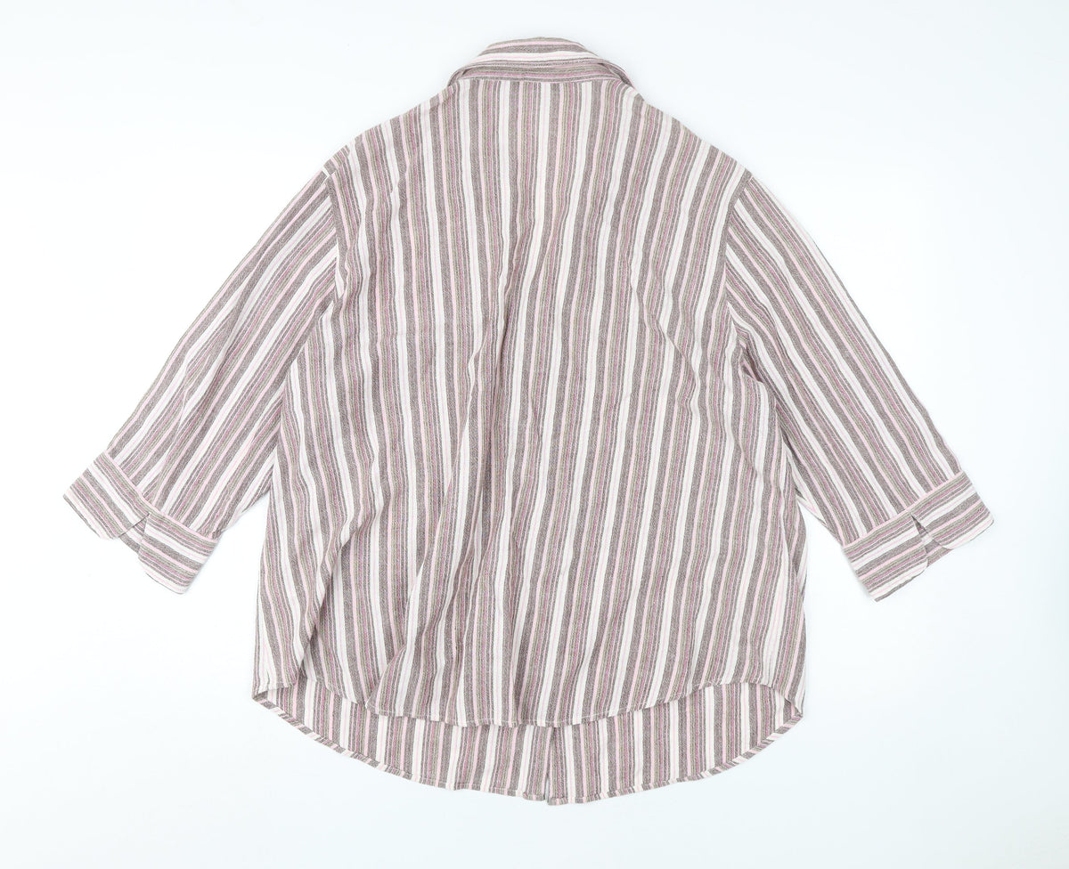 East Coast Women's Multicoloured Button-Up Shirt