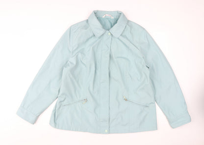 Womens UK Size L Bonmarché Blue Basic Jacket