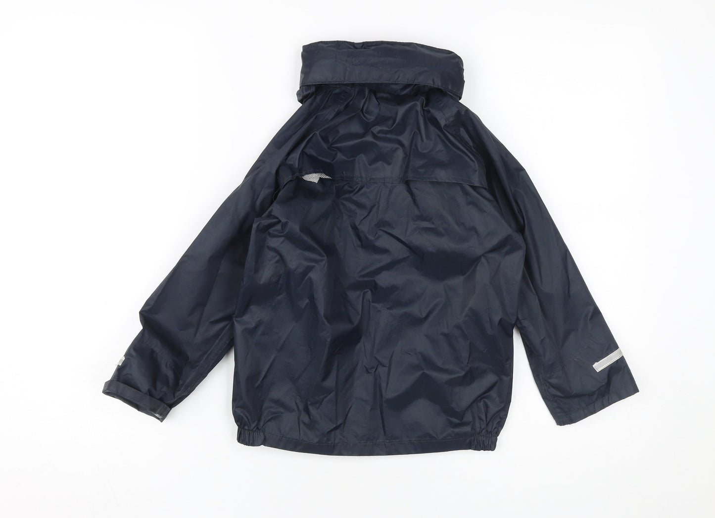 Result Boys Blue Waterproof Hooded Rain Coat XS
